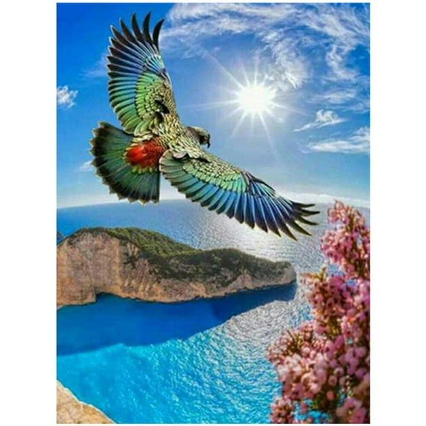 Bird Art 5D Full Drill Diamond Painting Cross Stitch Embroidery Decor Kits 30*30 Bird Art 5D Full Drill Diamond Painting Cross Stitch Embroidery Decor Kits 30*30